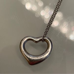 Tiffany & Co. Elsa Peretti Open Heart Pendant in Sterling Silver
